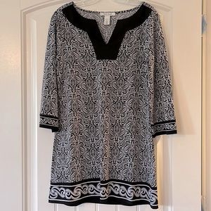 WHBM, small black & white dress 🤍🖤